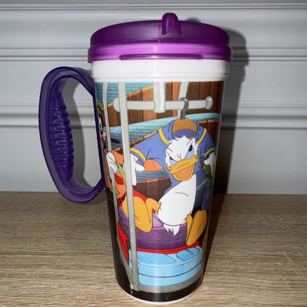 Vintage Walt Disney Mickey And Friends Kids Cup 6.5" Tall EUC WHIRLEY WARREN USA